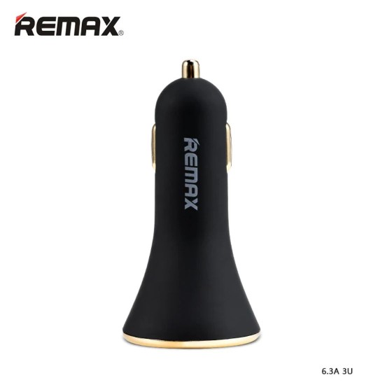 Remax RCC302 Car Charger 3 Port 6.3A Black