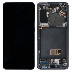 Replacement Full OLED With Frame for Samsung S21 Black