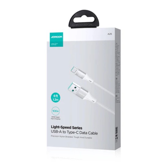 Joyroom | Light-Speed Series 3A Fast Charging Data Cable (USB-A to Type-C) | S-A25 | 3A 1.2m | Black