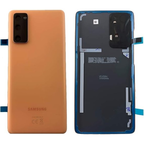 Replacement Original Back Cover Camera Frame for Samsung S20 FE Orange