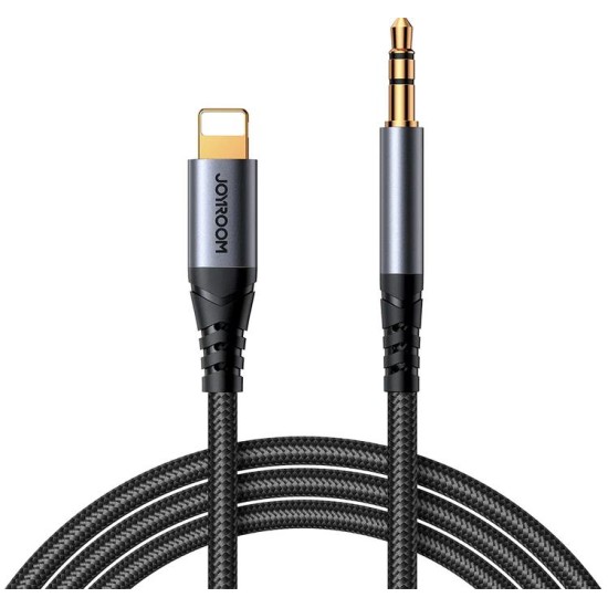 JOYROOM SY-A06 Audio-Transfer Series Lightning to 3.5mm AUX Cable 1.2M – Black JOYROOM SY-A06 Audio-Transfer Series Lightning to 3.5mm AUX Cable 1.2M – Black