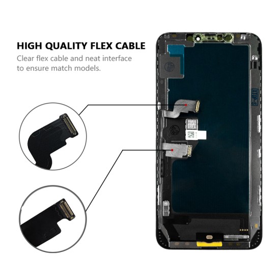 Replacement LCT MP+ Soft OLED Touch Screen for iPhone XS Max Black Replacement LCT MP+ Soft OLED Touch Screen for iPhone XS Max Black