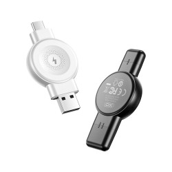 XO CX026 Apple/Samsung USB-A/, Type-c Watch Wireless Charger Black XO CX026 Apple/Samsung USB-A/, Type-c Watch Wireless Charger Black