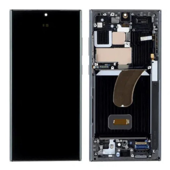 Replacement Full OLED With Frame for Samsung S23 Ultra Black