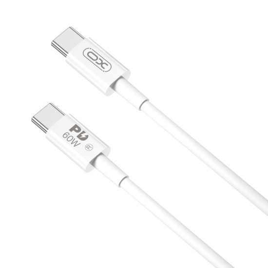 XO | Type-c to Type-c 60W 2M Charger Cable | NB-Q190B | White