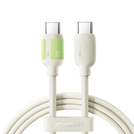 Joyroom S-A53 Fluorescent Series 30W Fast Charging Data Cable (Type-C to Lightning)2m Beige
