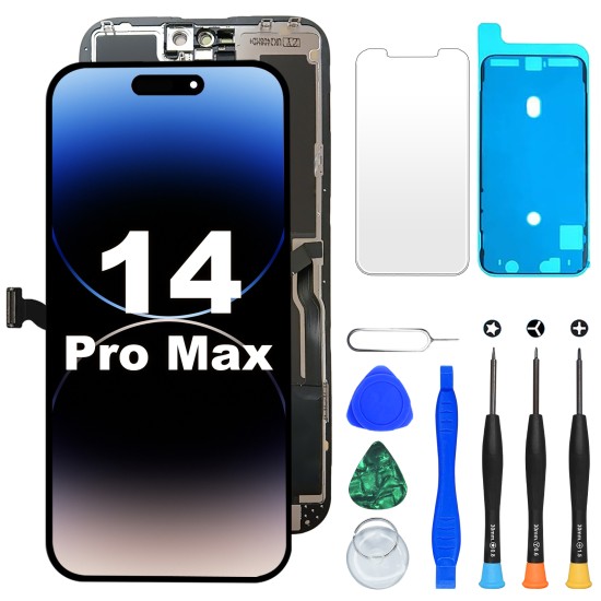 JH | Replacement LCD | For iPhone 14 Pro Max | HD Plus | Black