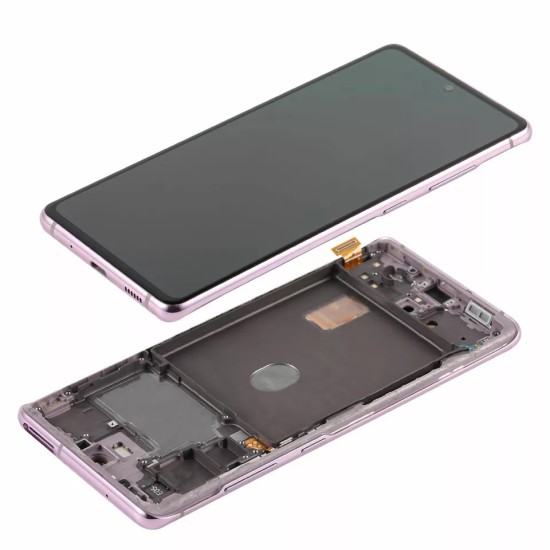 Replacement Full OLED With Frame for Samsung S20FE Purple