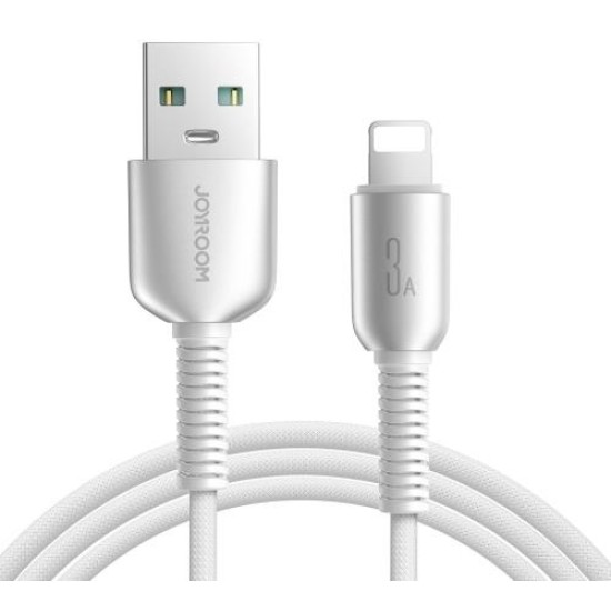 Joyroom S-A51 Cutting-Edge Series 3A Fast Charging Data Cable (USB-A to Lightning) 1.2m-Light Gray
