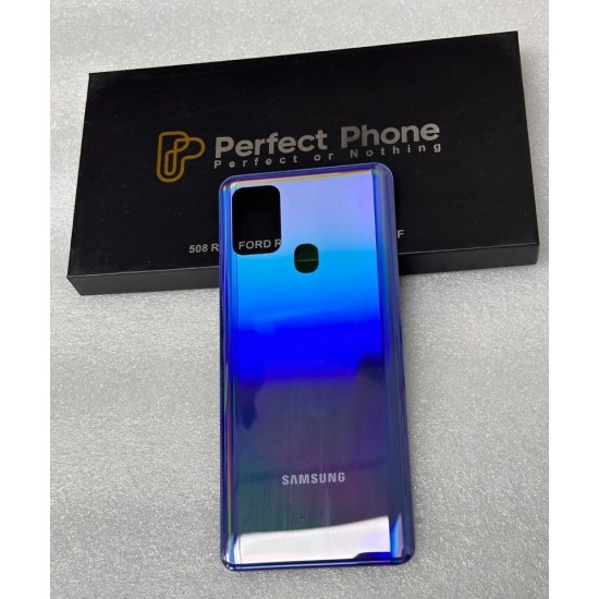 Replacement Original Back Cover for Samsung A21S Blue