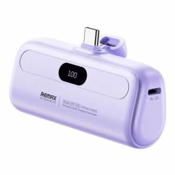 Remax RPP-633 Capsule series 2A iPh Emergency Direct Charging Power Bank 5000mAh Purple