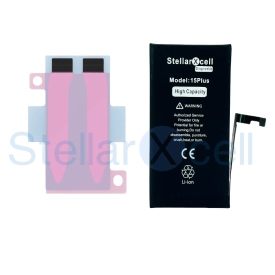 Replacement StellarXcell Diagnostic Battery for iPhone 15 Plus
