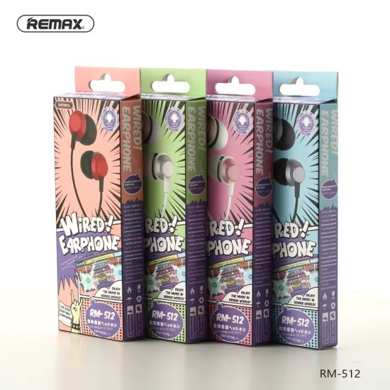 REMAX Metal Wired Music Headset RM-512 white