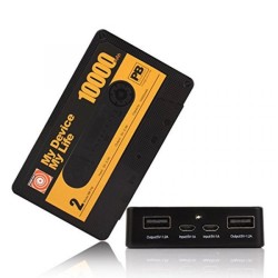 Remax | Cassette Mobile Power Bank | RPP-12 | 10000mAh | Black