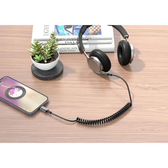 XO NB-R255B Type-c to 3.5 Spring Audio Cable