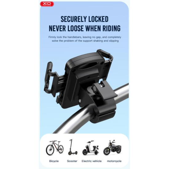 XO C109 Bicycle/Motorcycle Phone Holder Black