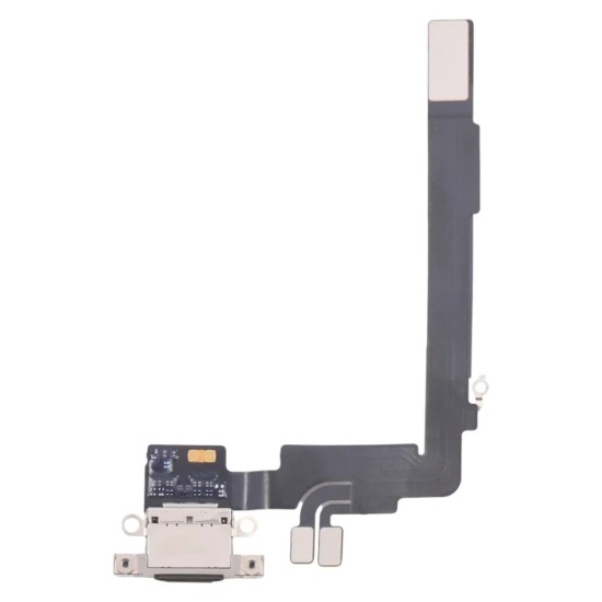Original Pulled | Replacement Charging Port Board | For iPhone 16 Pro Max | With Microphone | Black