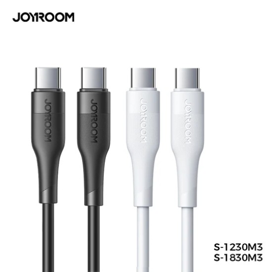 Joyroom | Type-c To Type-c PD Cable | S-1830M3 | 60W 1.8M | Black Joyroom | Type-c To Type-c PD Cable | S-1830M3 | 60W 1.8M | Black