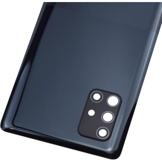 Replacement Original Camera Frame Back Cover for Samsung A71 Black