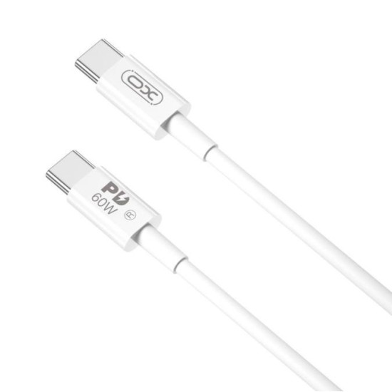XO NB-Q190A Type-c to Type-c 60W 2M Charger Cable White XO NB-Q190A Type-c to Type-c 60W 2M Charger Cable White