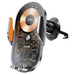 Remax RM-C17i 15W Ultra-thin 3-Axis Linkage Car Holder Black