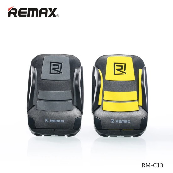 Remax | Car Mount Phone Holder Seat | RM-C13 | Black Grey Remax | Car Mount Phone Holder Seat | RM-C13 | Black Grey