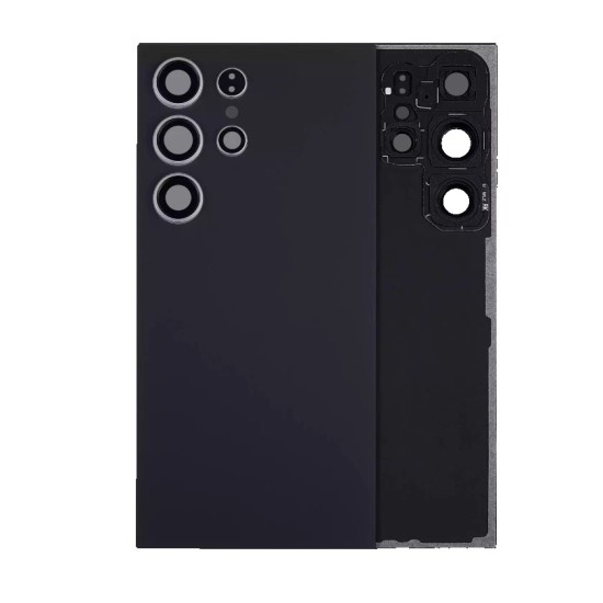 Replacement Back Cover With Camera Frame For Samsung S24 Ultra Onyx Black Replacement Back Cover With Camera Frame For Samsung S24 Ultra Onyx Black
