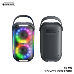 Remax | Yunmu Party Light Wireless Portable Speaker | RB-M18 | 20W | Black Remax | Yunmu Party Light Wireless Portable Speaker | RB-M18 | 20W | Black