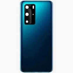 Replacement Back Cover With Camera Frame For Huawei P40 Pro Blue
