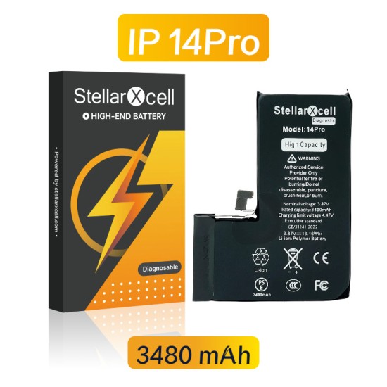 Replacement StellarXcell Diagnostic Battery for iPhone 14 Pro