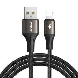 Joyroom SA25-AL3 Light-Speed Series 3A Fast Charging Data Cable (USB-A to Lightning) 3m Black Joyroom SA25-AL3 Light-Speed Series 3A Fast Charging Data Cable (USB-A to Lightning) 3m Black