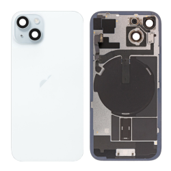 Replacement Back Glass Housing+Original Parts Cable For iPhone 15 Pro Max White