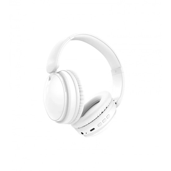 XO BE36 Crystal Clear Over-Ear Bluetooth Headphones White