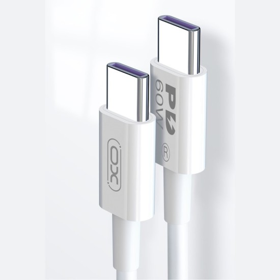 XO | Type-c to Type-c 60W 2M Charger Cable | NB-Q190B | White