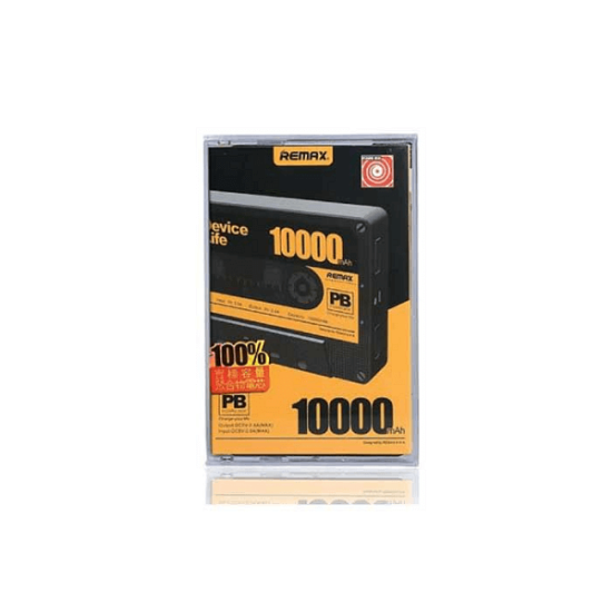 Remax | Cassette Mobile Power Bank | RPP-12 | 10000mAh | Black Remax | Cassette Mobile Power Bank | RPP-12 | 10000mAh | Black