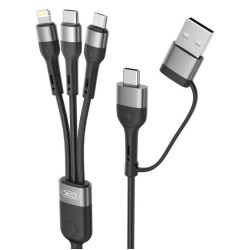 XO NB254 6-in-1 multifunctional data cable Black