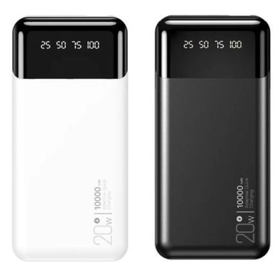 XO PR191 20W fast Charging(PD20W/QC18W)Digital light Display 10000mAh Black XO PR191 20W fast Charging(PD20W/QC18W)Digital light Display 10000mAh Black