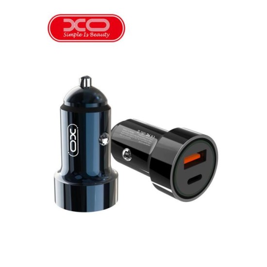 XO CC32 PD+QC3.0 20W Car Charger Blue