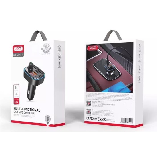 XO BCC11 Smart Bluetooth MP3 +5V3.1A Car Charging with Ambient Light XO BCC11 Smart Bluetooth MP3 +5V3.1A Car Charging with Ambient Light