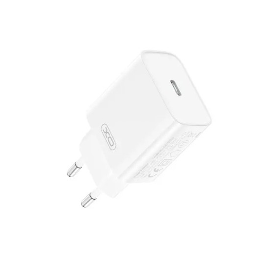 XO CE15 (UK) PD20W USB-C fast charging charger (Materials are CE certified)White