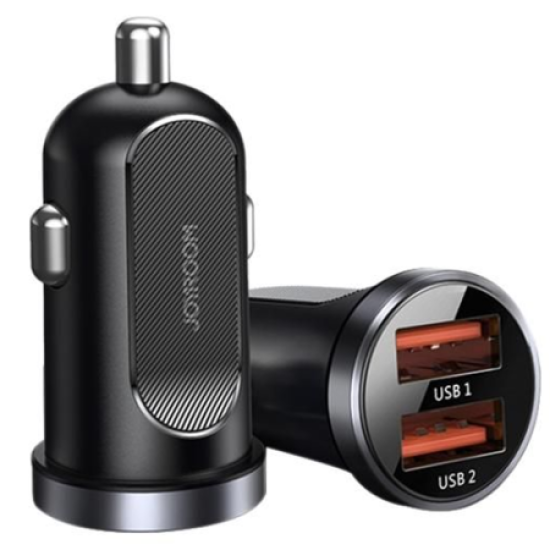 Joyroom C-A09 Mini Dual QC3.0 Smart Fast Charger Black
