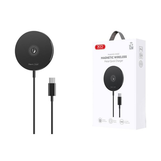 XO CX022 iPhone Magnetic Metal 15W Wireless Charging Line 1.2M Black XO CX022 iPhone Magnetic Metal 15W Wireless Charging Line 1.2M Black