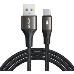 Joyroom SA25-AC3 Light-Speed Series 3A Fast Charging Data Cable (USB-A to Type-C) 3m Black Joyroom SA25-AC3 Light-Speed Series 3A Fast Charging Data Cable (USB-A to Type-C) 3m Black