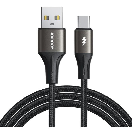 Joyroom SA25-AC3 Light-Speed Series 3A Fast Charging Data Cable (USB-A to Type-C) 3m Black