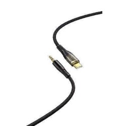 XO NB-R241B TYPE-C to 3.5 Transparent audio Cable Black