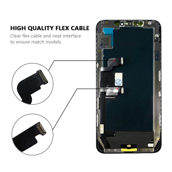 Replacement LCT MP+ Hard OLED Touch Screen for iPhone XS Max Black