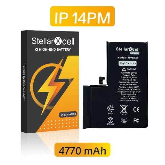 Replacement StellarXcell Diagnostic Battery for iPhone 14 Pro Max