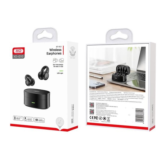 XO G10 Earring Air Conduction TWS Bluetooth Earphones Black XO G10 Earring Air Conduction TWS Bluetooth Earphones Black