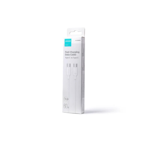 Joyroom | Type-C to Type-C Fast Charging Data Cable | S-CC060A9 | 60W 1M | White Joyroom | Type-C to Type-C Fast Charging Data Cable | S-CC060A9 | 60W 1M | White