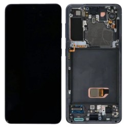 Replacement Full OLED With Frame for Samsung S21 Black